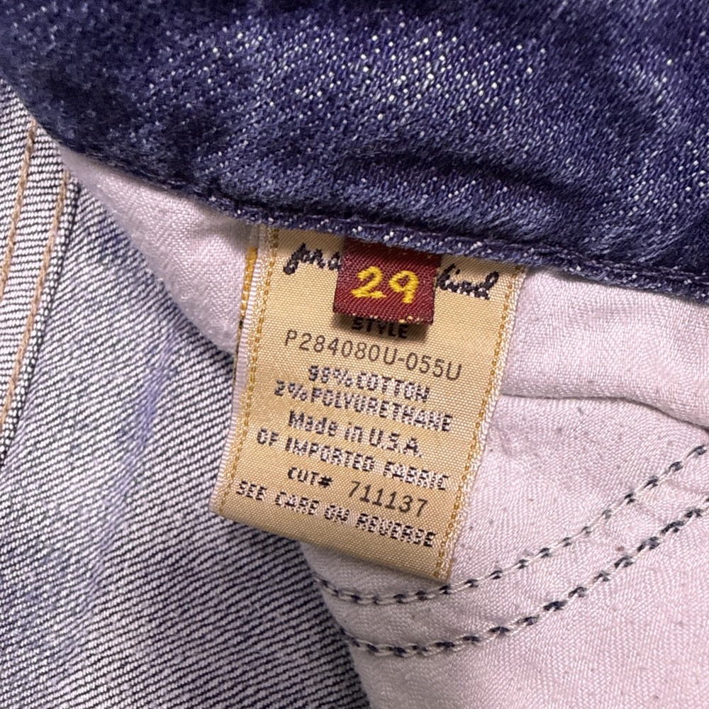 7 For All Mankind Bootcut 30X31 Medium Wash Jeans VTG   low rise - Picture 4 of 11